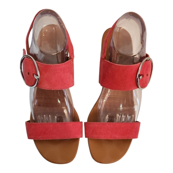 Ugg April Suede Espadrille Plaform Sandal Pink Size 9 - Picture 2 of 9